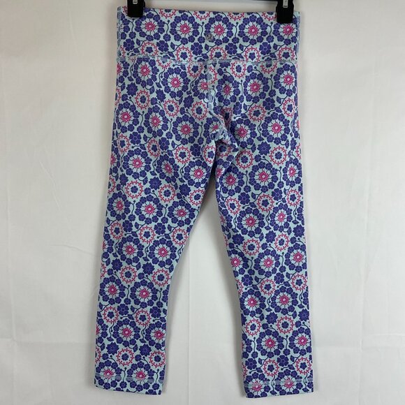 Lululemon Wunder Under Crop Leggings 4 Mint Purple Pink Twiggy Printed Power - Picture 7 of 12